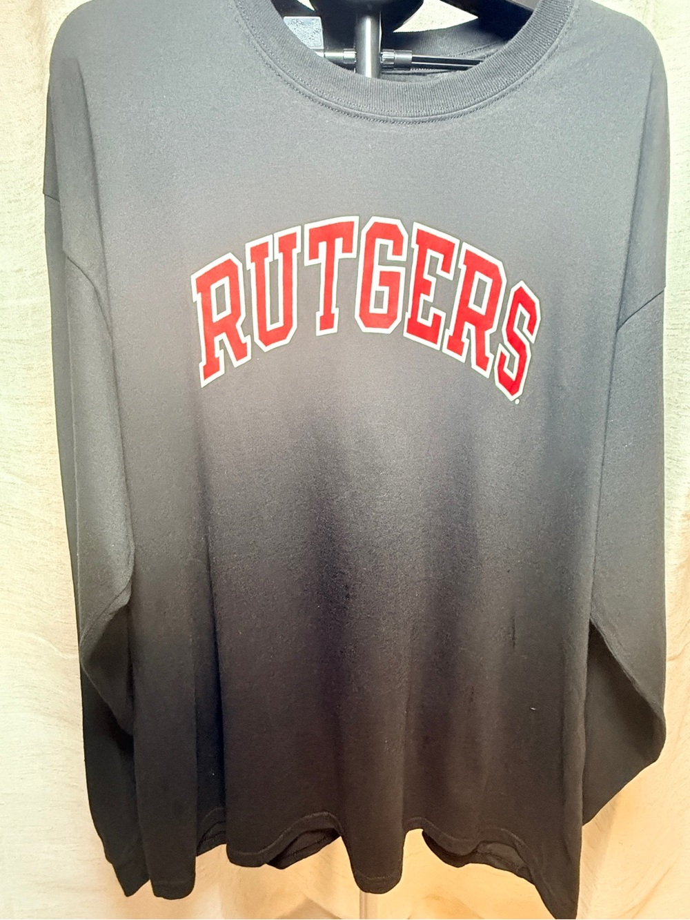 Champion Men’s Rutgers 3XL Sweatshirt with Red Rutgers Lettering - Picture 3 of 4